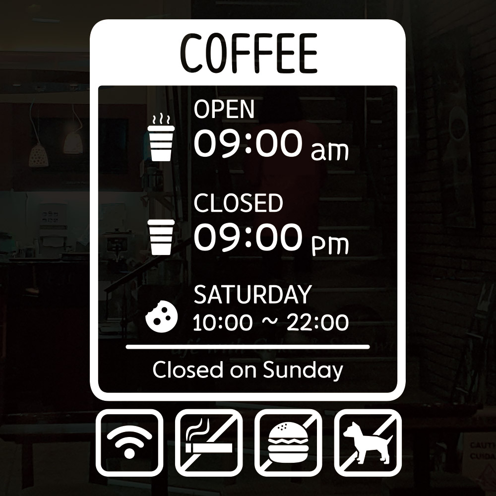 오픈클로즈_(OCS_070)카페 커피 메뉴판