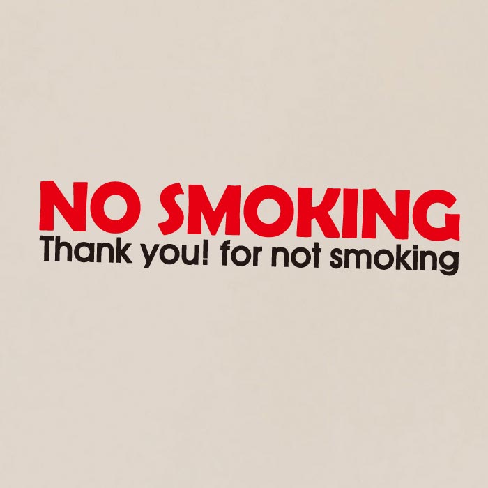 [SMP-004]금연스티커_NO SMOKING THANK YOU