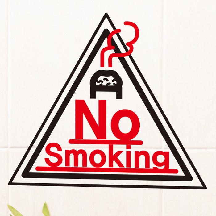 [SMP-017]금연스티커_심볼 삼각형 NO SMOKING