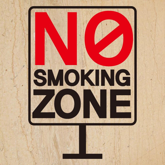 [SMP-040]금연스티커_심볼 네모 NO SMOKING ZONE